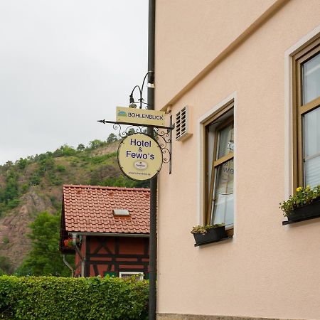 Hotel & Ferienwohnungen Bohlenblick Saalfeld Saale Buitenkant foto