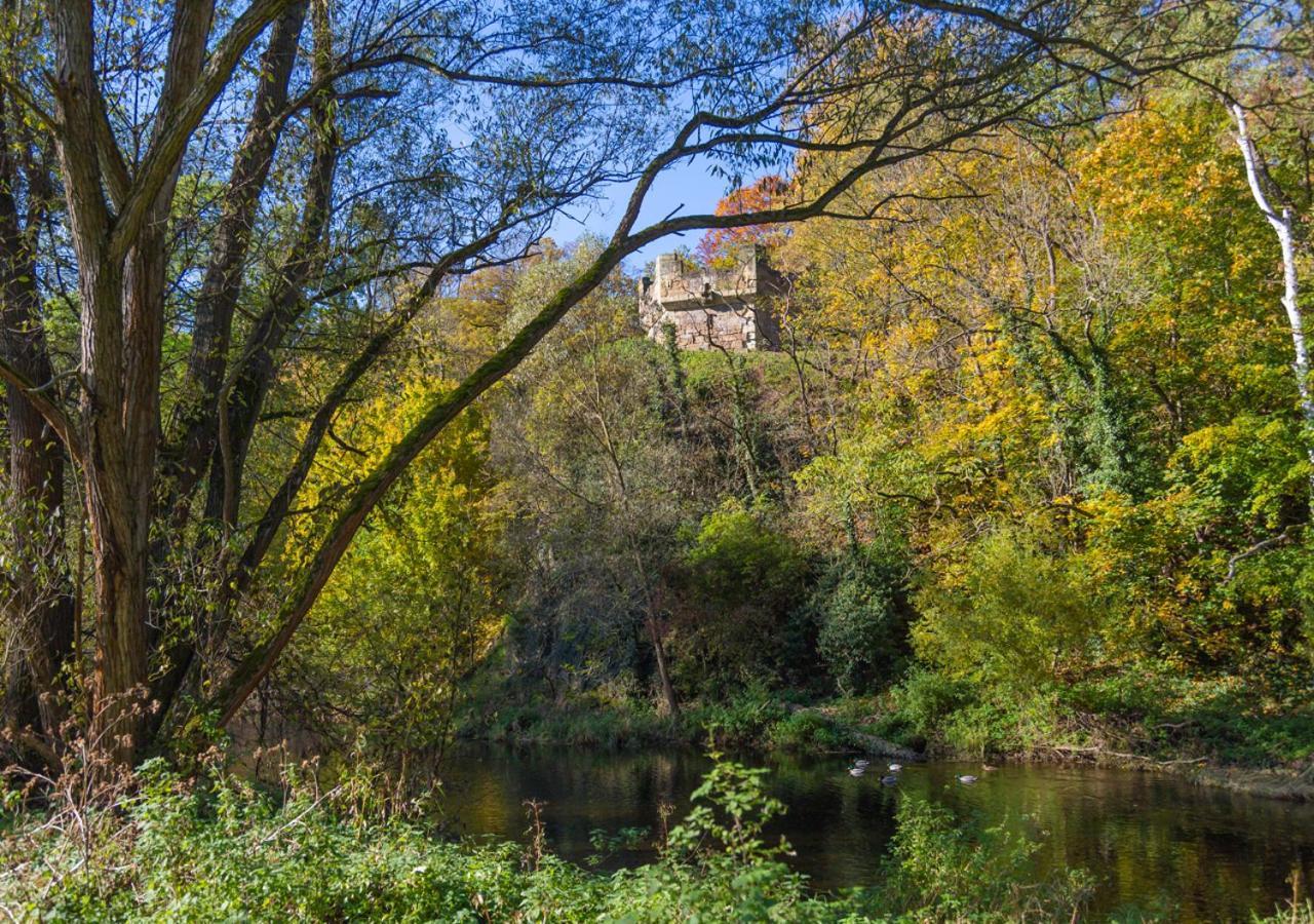 Hotel & Ferienwohnungen Bohlenblick Saalfeld Saale Buitenkant foto